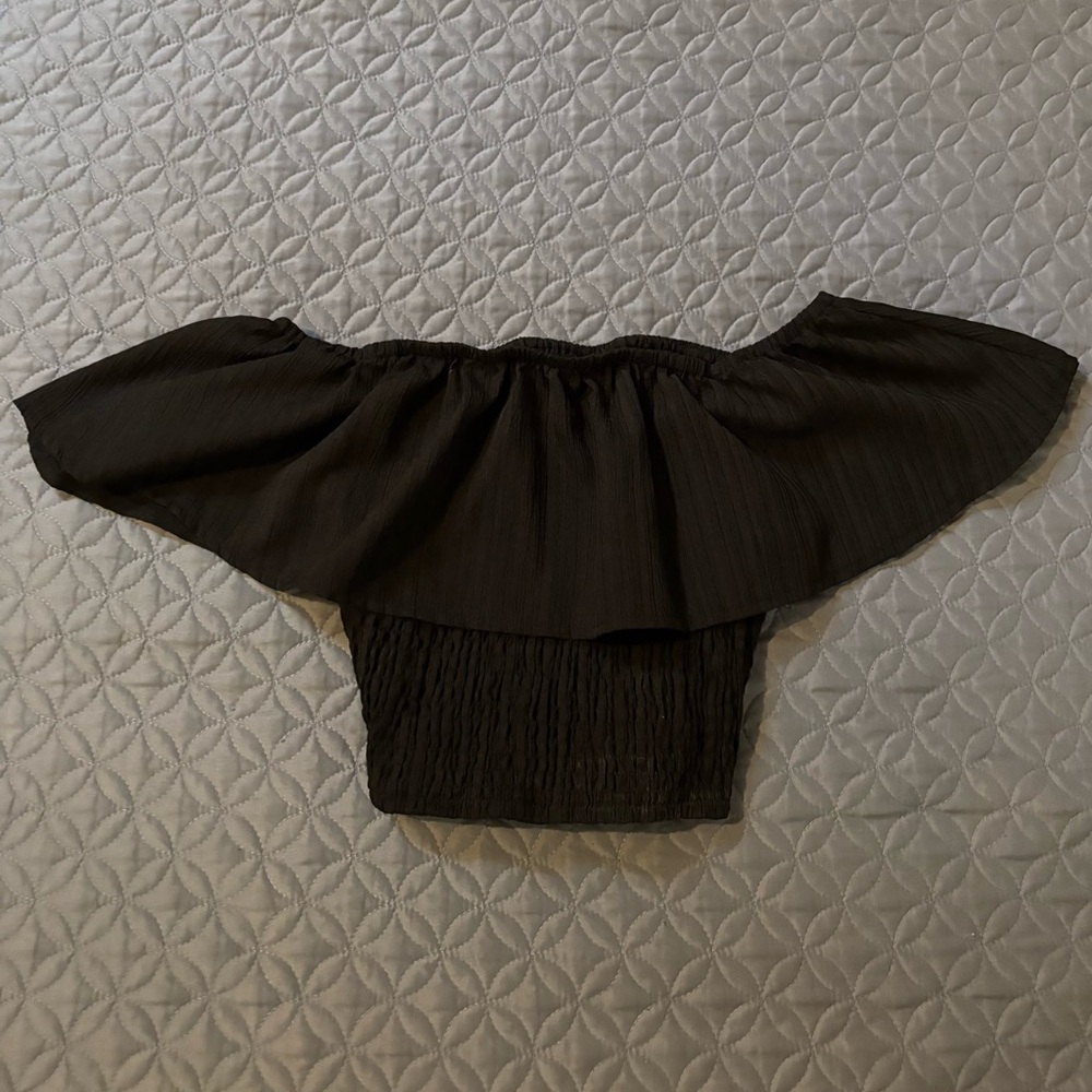 Black Off-Shoulder Top